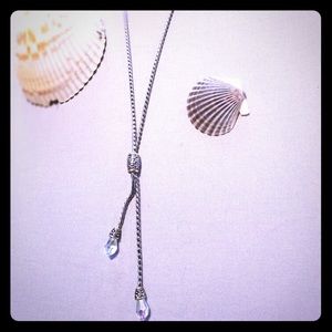 Stainless steel with Swarovski crystal necklace